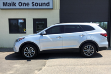 2019 Hyundai Santa Fe with professional window tint in North Bay